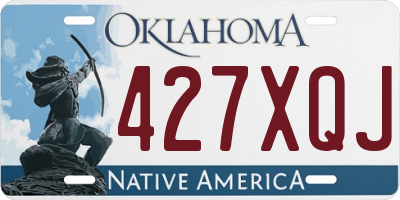 OK license plate 427XQJ