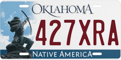 OK license plate 427XRA
