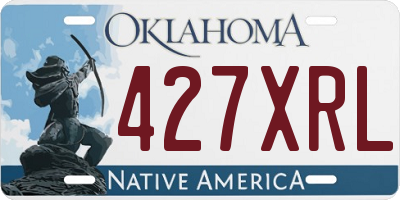 OK license plate 427XRL