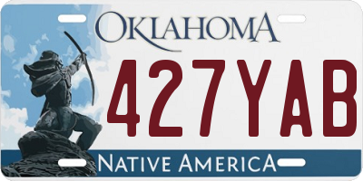 OK license plate 427YAB