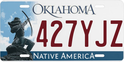 OK license plate 427YJZ