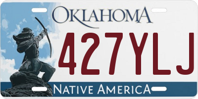 OK license plate 427YLJ