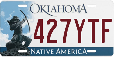 OK license plate 427YTF