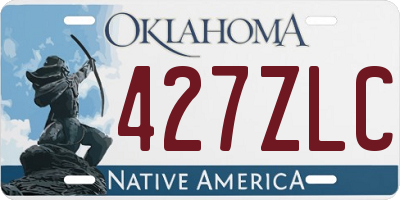 OK license plate 427ZLC