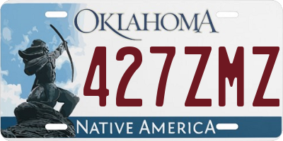 OK license plate 427ZMZ