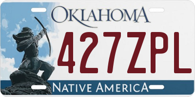 OK license plate 427ZPL
