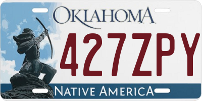 OK license plate 427ZPY