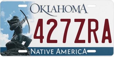 OK license plate 427ZRA