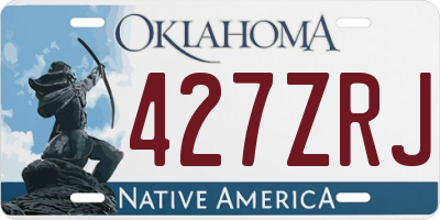 OK license plate 427ZRJ