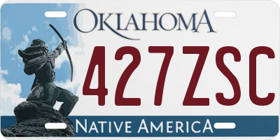 OK license plate 427ZSC