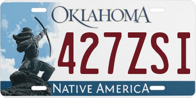 OK license plate 427ZSI