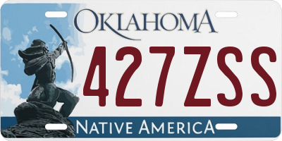 OK license plate 427ZSS