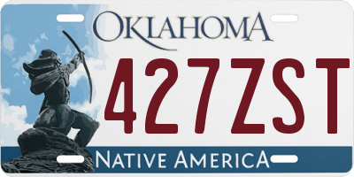OK license plate 427ZST