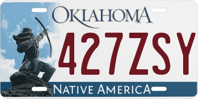 OK license plate 427ZSY