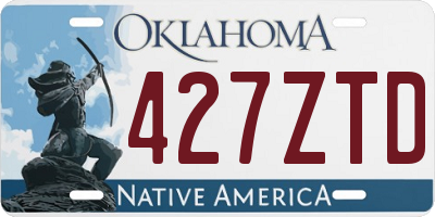 OK license plate 427ZTD