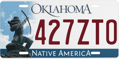 OK license plate 427ZTO