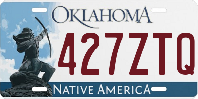 OK license plate 427ZTQ
