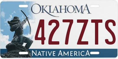 OK license plate 427ZTS