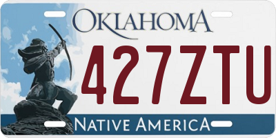 OK license plate 427ZTU