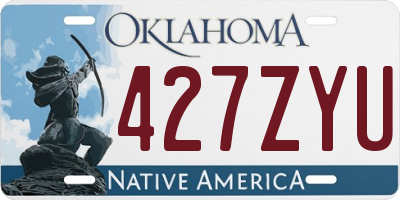 OK license plate 427ZYU