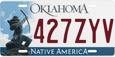 OK license plate 427ZYV