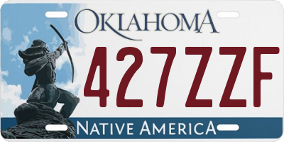 OK license plate 427ZZF