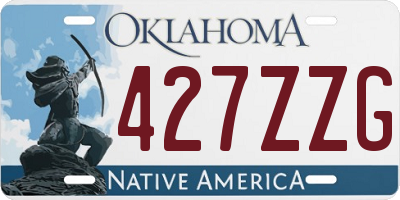 OK license plate 427ZZG