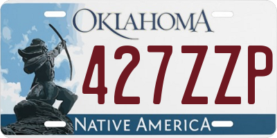 OK license plate 427ZZP