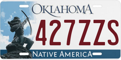 OK license plate 427ZZS