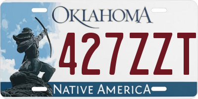 OK license plate 427ZZT