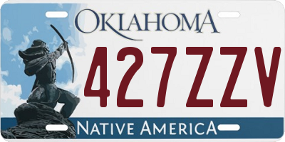 OK license plate 427ZZV