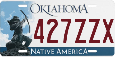 OK license plate 427ZZX