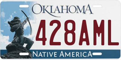 OK license plate 428AML