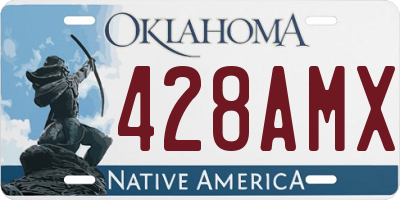 OK license plate 428AMX