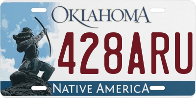 OK license plate 428ARU