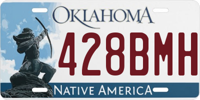 OK license plate 428BMH