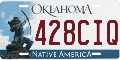 OK license plate 428CIQ