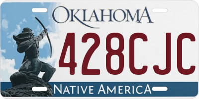 OK license plate 428CJC