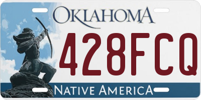 OK license plate 428FCQ