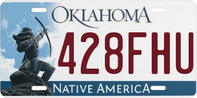 OK license plate 428FHU