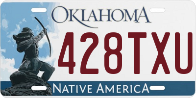 OK license plate 428TXU