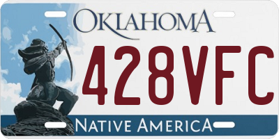 OK license plate 428VFC