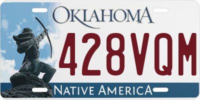 OK license plate 428VQM