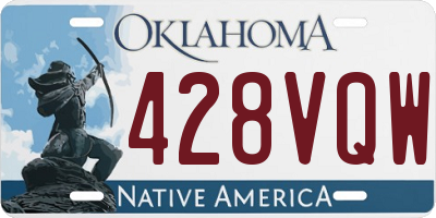 OK license plate 428VQW