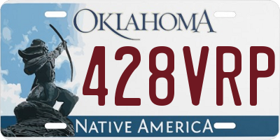 OK license plate 428VRP