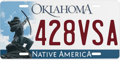OK license plate 428VSA