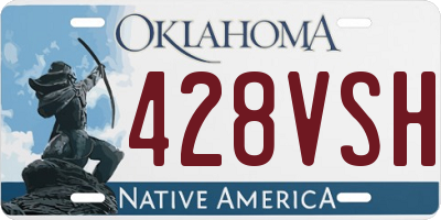 OK license plate 428VSH