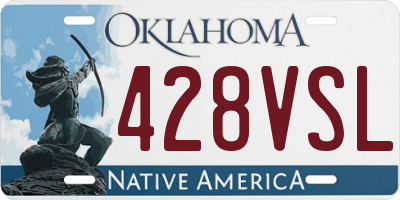 OK license plate 428VSL