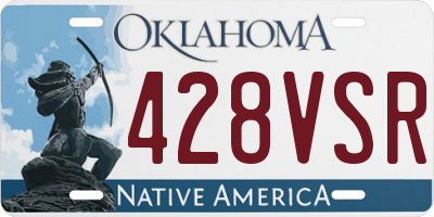 OK license plate 428VSR