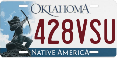 OK license plate 428VSU